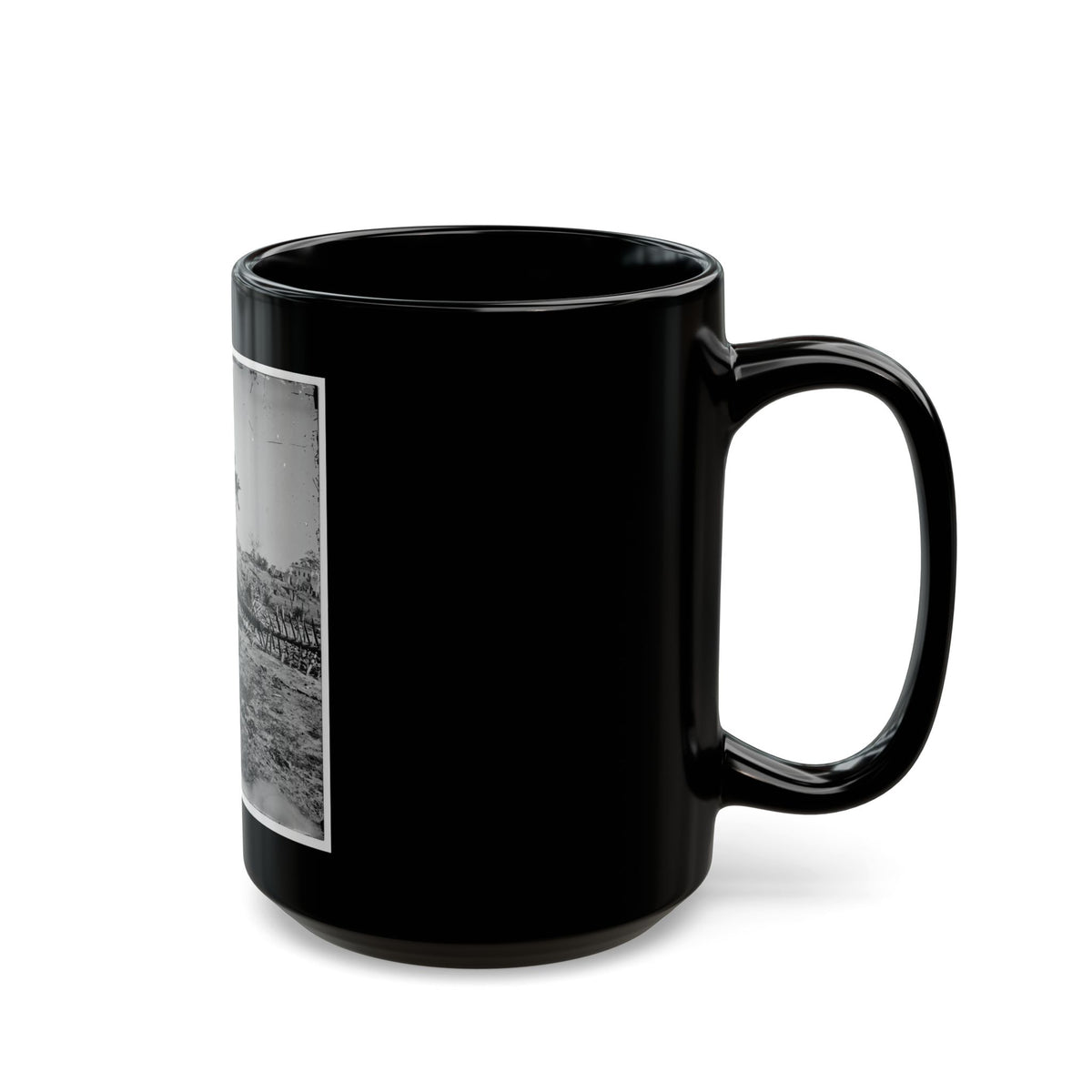Atlanta, Georgia. Confederate Fortifications (Shown Is George N. Barnard, Photographer And His Dark Room) (U.S. Civil War) Black Coffee Mug
