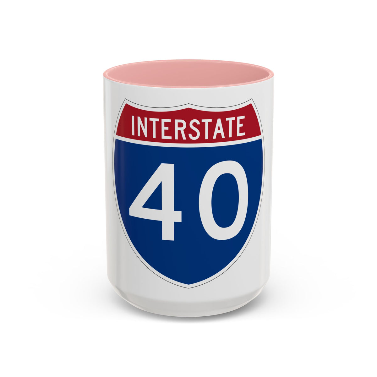Interstate 40 (U.S. Highways) Accent Coffee Mug