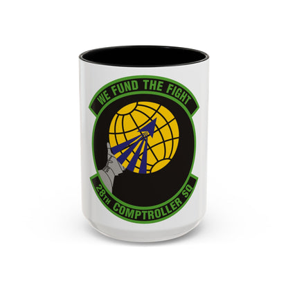 28th Comptroller Squadron (U.S. Air Force) Accent Coffee Mug