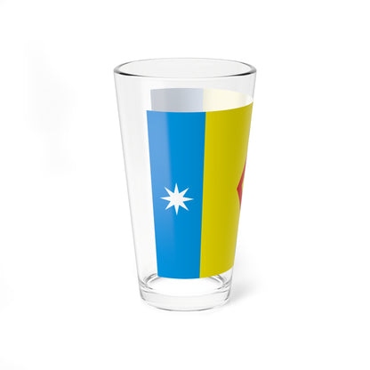 Flag of Mamontovskoe Moscow oblast (Russia) Pint Glass 16oz
