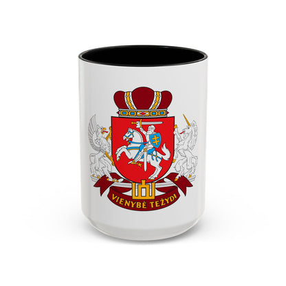Coat of arms of the Seimas of Lithuania - Accent Coffee Mug