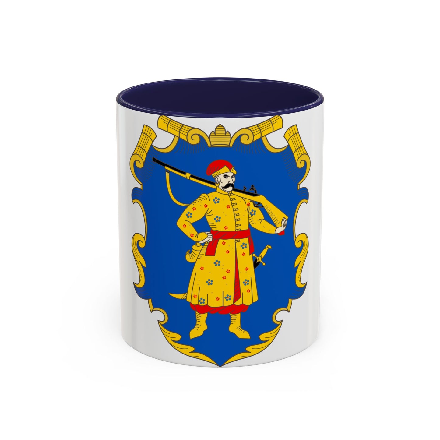 Coat of arms of the Zaporozhian Host - Accent Coffee Mug