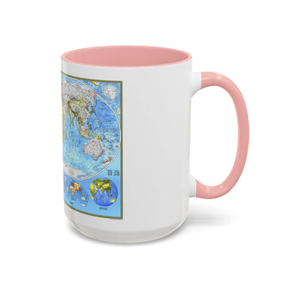 World Map - Political (1994) (Map) Accent Coffee Mug
