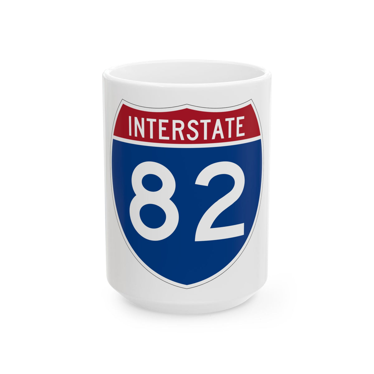 Interstate 82 (U.S. Highways) White Coffee Mug