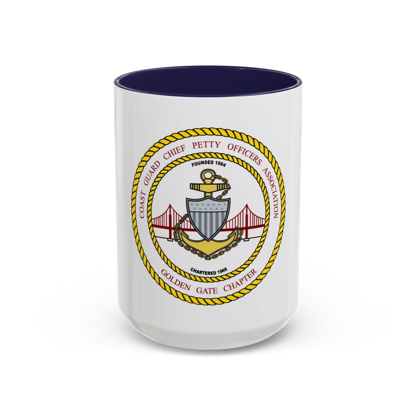 CG CPOA Golden Gate Chapter (U.S. Coast Guard) Accent Coffee Mug