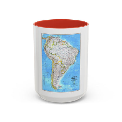South America (1992) (Map) Accent Coffee Mug