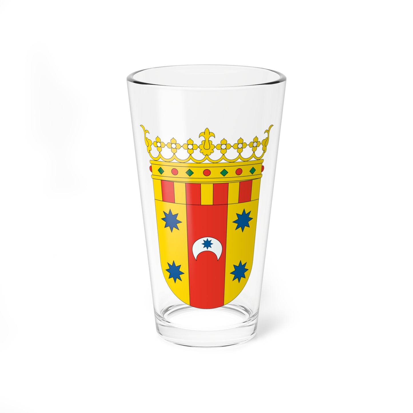 Escudo de la Comarca del Aranda (Spain) (Coat of Arms) Pint Glass 16oz