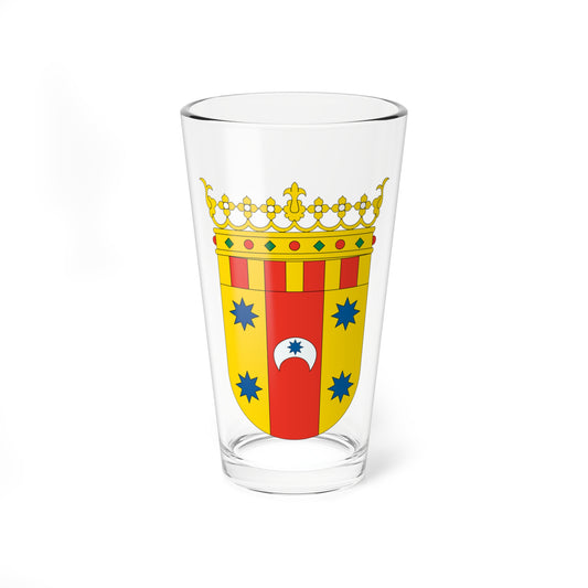 Escudo de la Comarca del Aranda (Spain) (Coat of Arms) Pint Glass 16oz