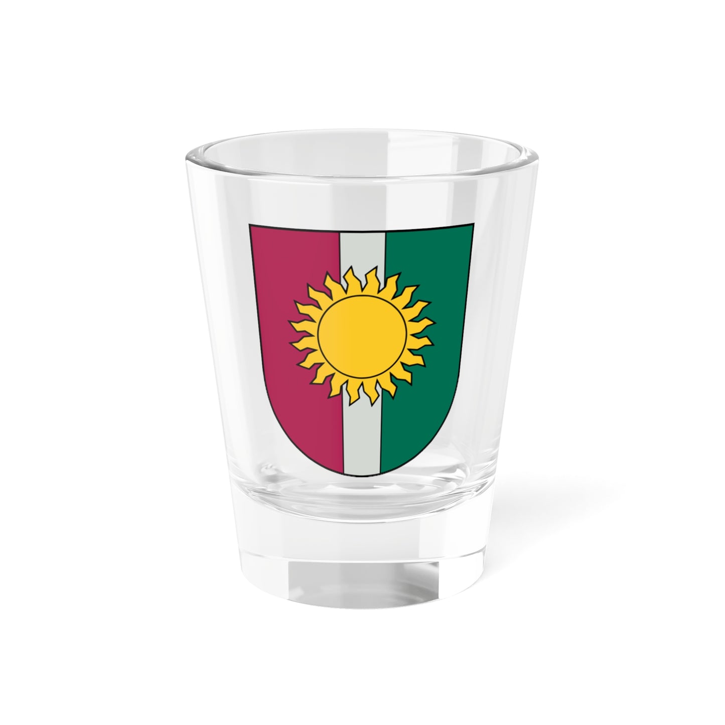 Jēkabpils novads COA 2010-2021 (Latvia) (Coat of Arms) Shot Glass 1.5oz