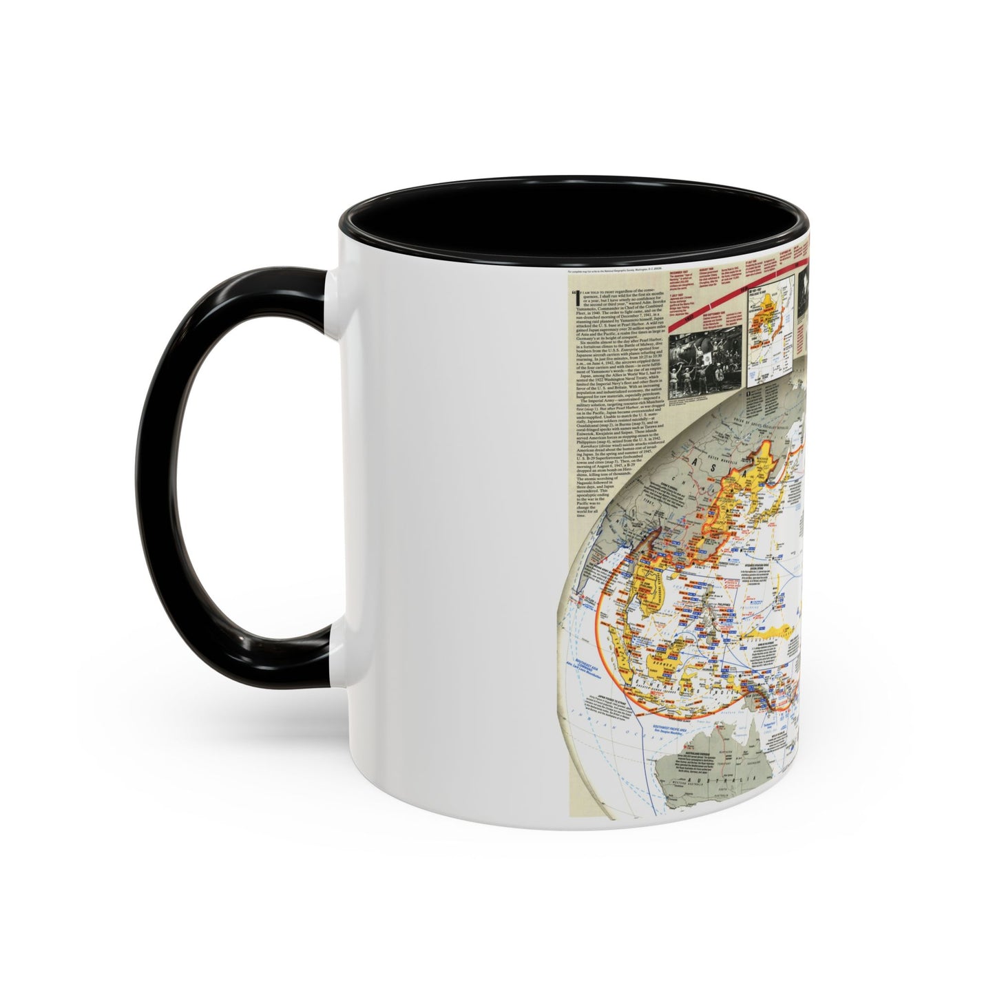 Tasse à café décorative de la Seconde Guerre mondiale - Asie et Pacifique (1991) (carte)