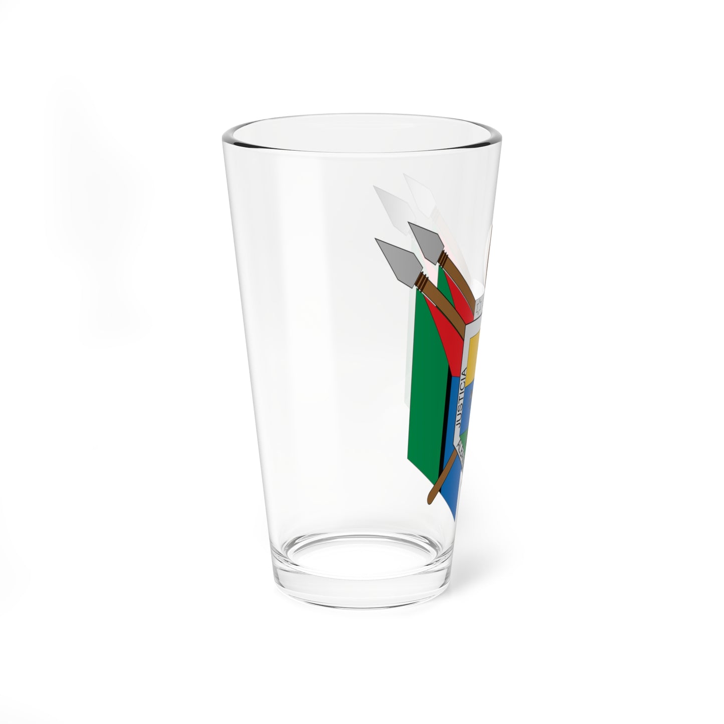 Escudo de Albania Santander (Colombia) (Coat of Arms) Pint Glass 16oz