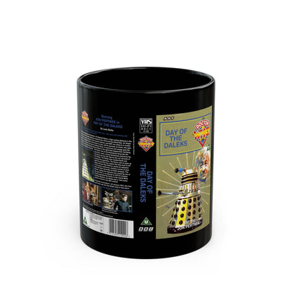 DOCTOR SHOW DAY OF THE DALEKS (VHS COVER) - Black Coffee Mug