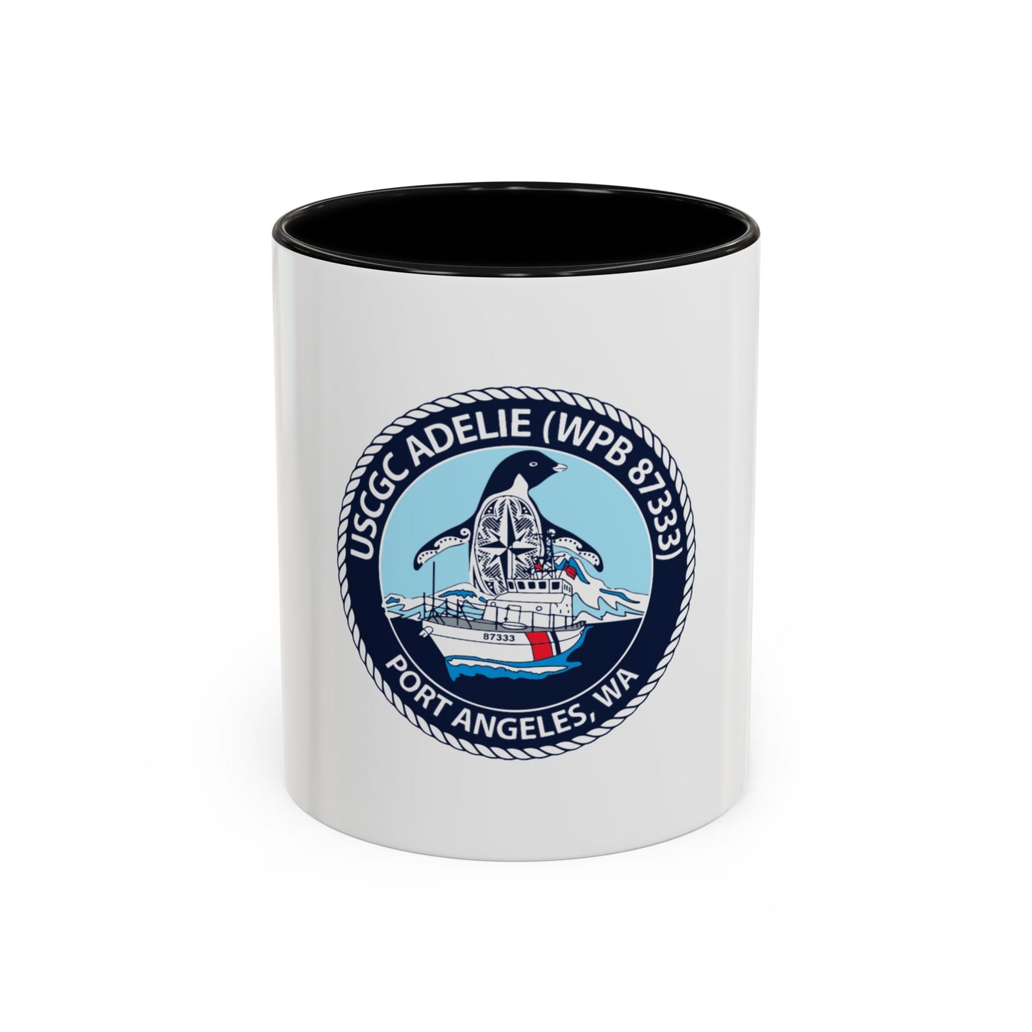 USCGC Adelie (U.S. Coast Guard) Accent Coffee Mug