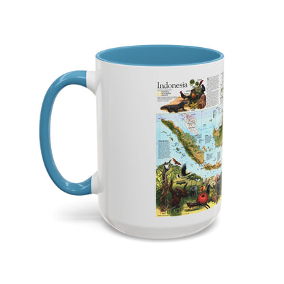 Indonesia 2 (1996) (Map) Accent Coffee Mug