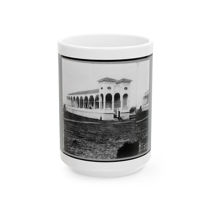 Club House Race Course, Where Federal Officers Were Confined, Charleston, S.C., April 1865 (U.S. Civil War) White Coffee Mug