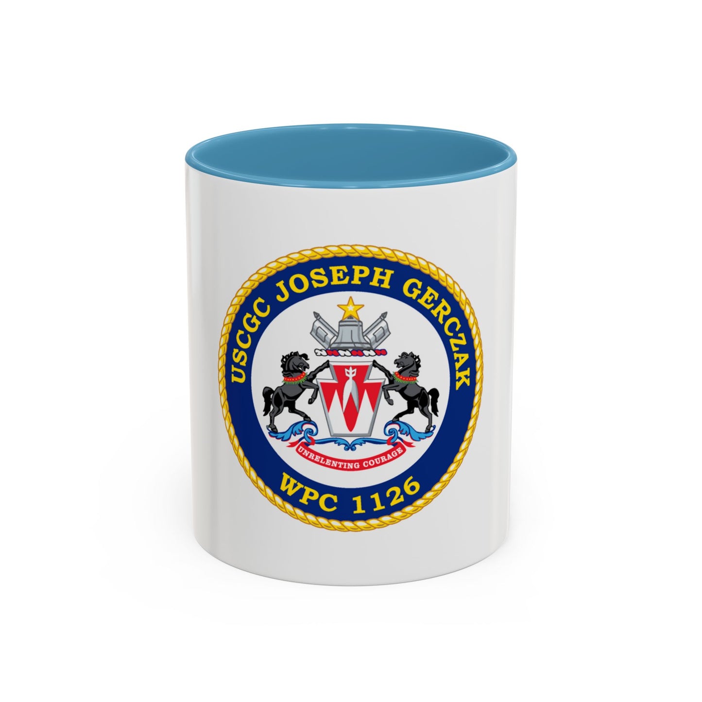 USCGC JOSEPH GERCZAK WPC 1126 (U.S. Coast Guard) Accent Coffee Mug