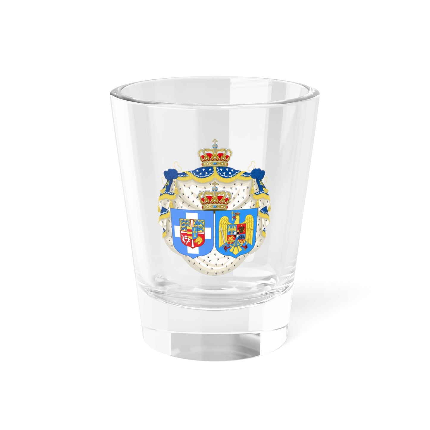 Coat of Arms of Elisabeth of Romania (Denmark) (Coat of Arms) Shot Glass 1.5oz