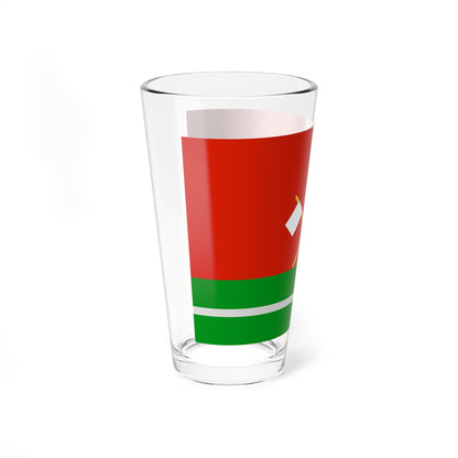 Flag of Monastyrschinsky rayon Smolensk oblast (Russia) Pint Glass 16oz