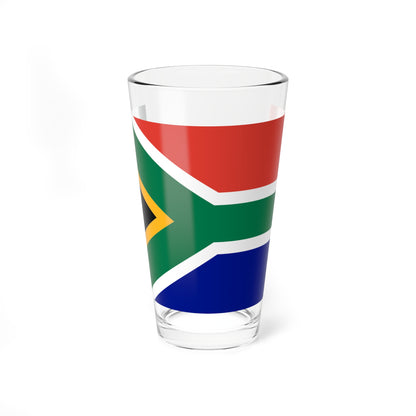 Flag of South Africa as Paths (South Africa) Pint Glass 16oz