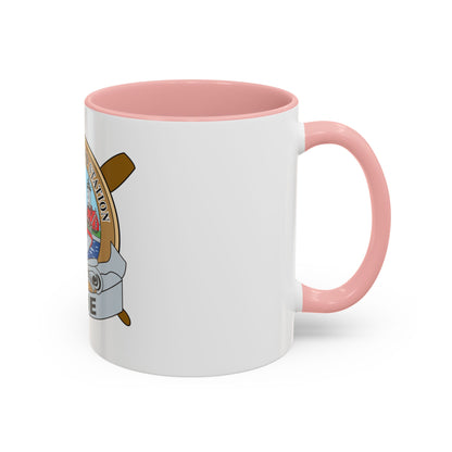 USCG Station Erie (U.S. Coast Guard) Accent Coffee Mug