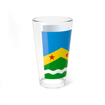 Flag of Marushkinskoe Moscow oblast (Russia) Pint Glass 16oz