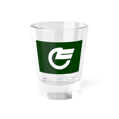 Flag of Hiezu Tottori (Japan) Shot Glass 1.5oz