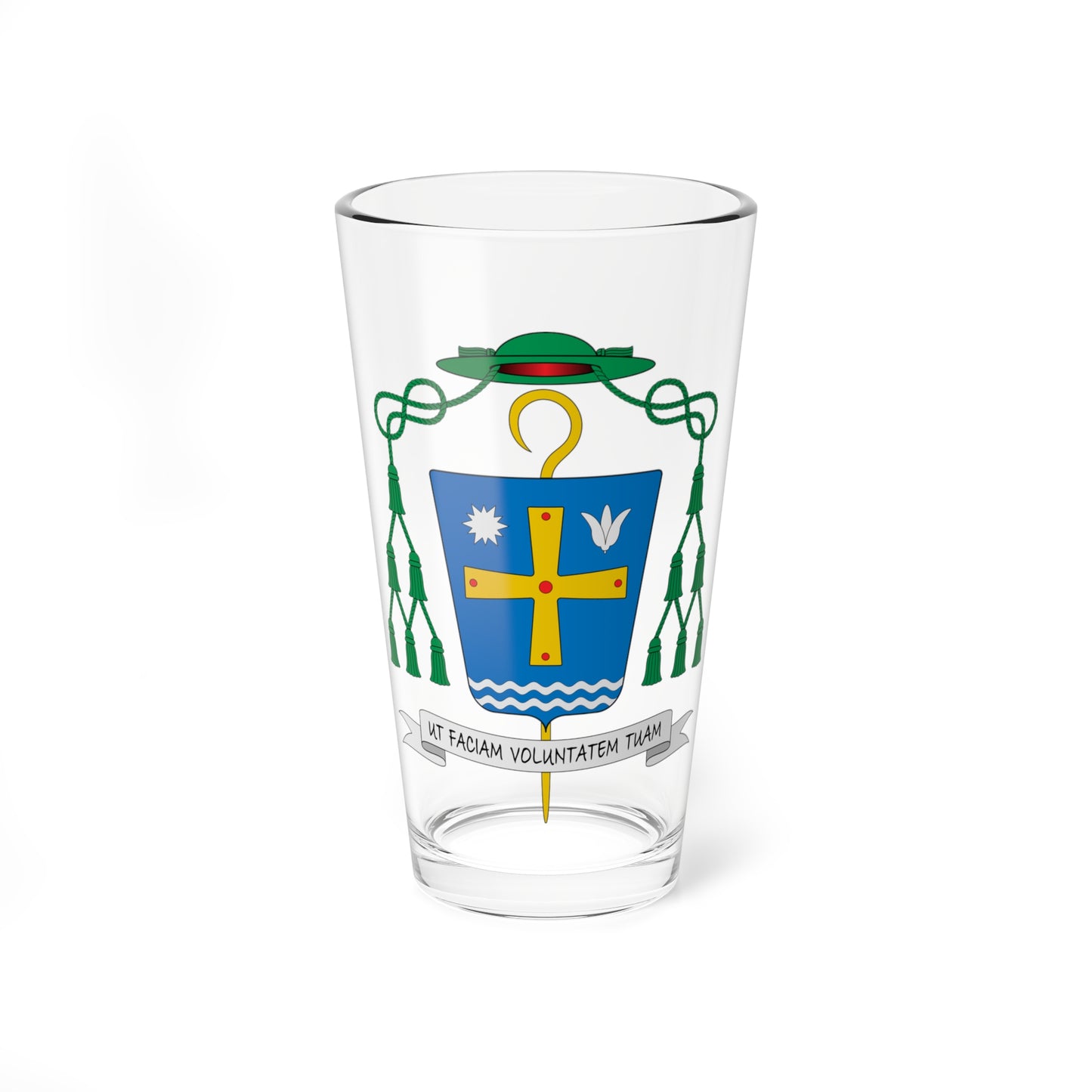 Escudo de Edmar Peron (Spain) (Coat of Arms) Pint Glass 16oz