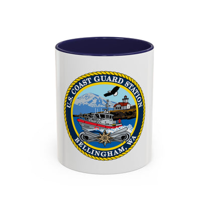 USCG Station Bellingham WA (U.S. Coast Guard) Accent Coffee Mug