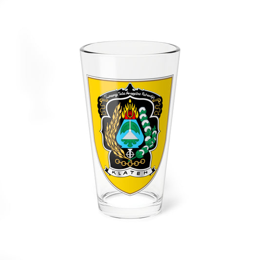 Seal of Klaten Regency (Indonesia) (Coat of Arms) Pint Glass 16oz