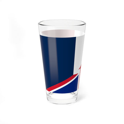Flag of France and the United Kingdom (France) Pint Glass 16oz