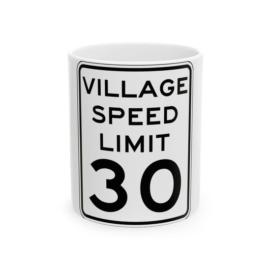 NYSDOT NYR2-5 (New York) (Road Sign) White Coffee Mug