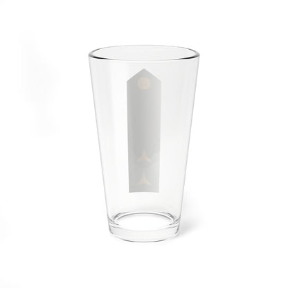 CzArmy 2011 OF1b Poruchik shoulder (Czech Republic) (Military Rank) Pint Glass 16oz