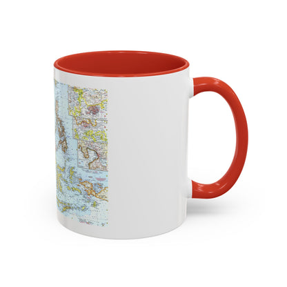 Asia - Southeast (1961) (Map) Accent Coffee Mug