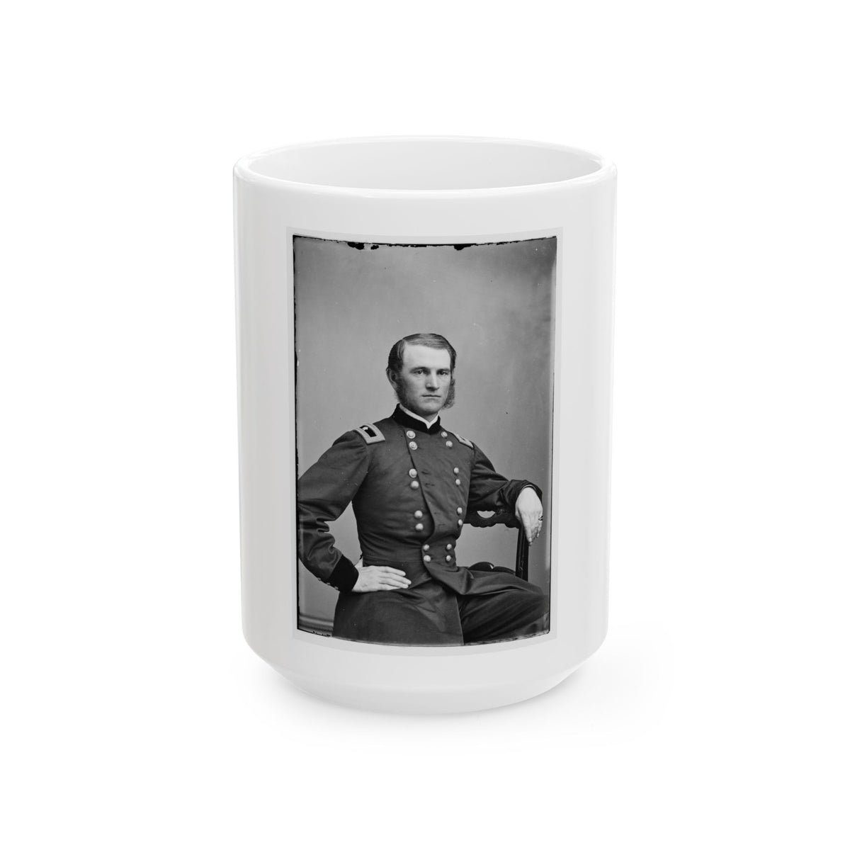 Portrait Of Brig. Gen. Thomas E. G. Ransom, Officer Of The Federal Army (U.S. Civil War) White Coffee Mug