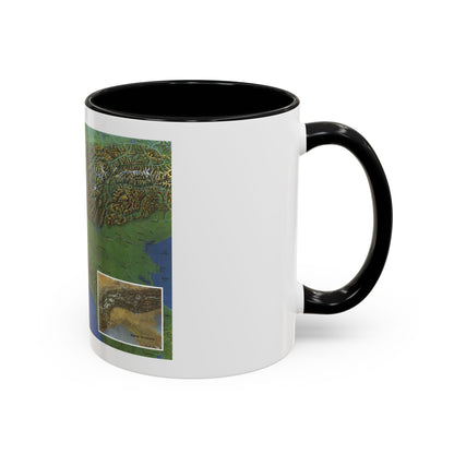 Alps, The - Europe's Backbone (1965) (Map) Accent Coffee Mug