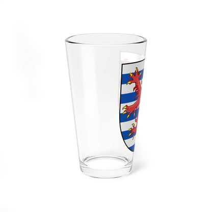 EU Member States CoA Series- Luxembourg (Luxembourg) (Coat of Arms) Pint Glass 16oz