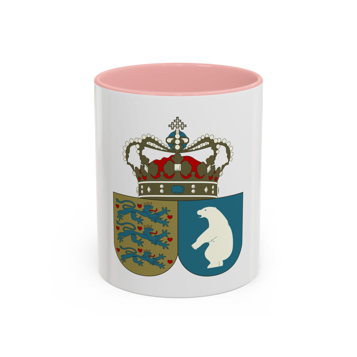 Coat of arms of the County of Greenland - Accent Coffee Mug