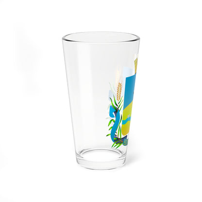Герб Волновахи (Ukraine) (Coat of Arms) Pint Glass 16oz