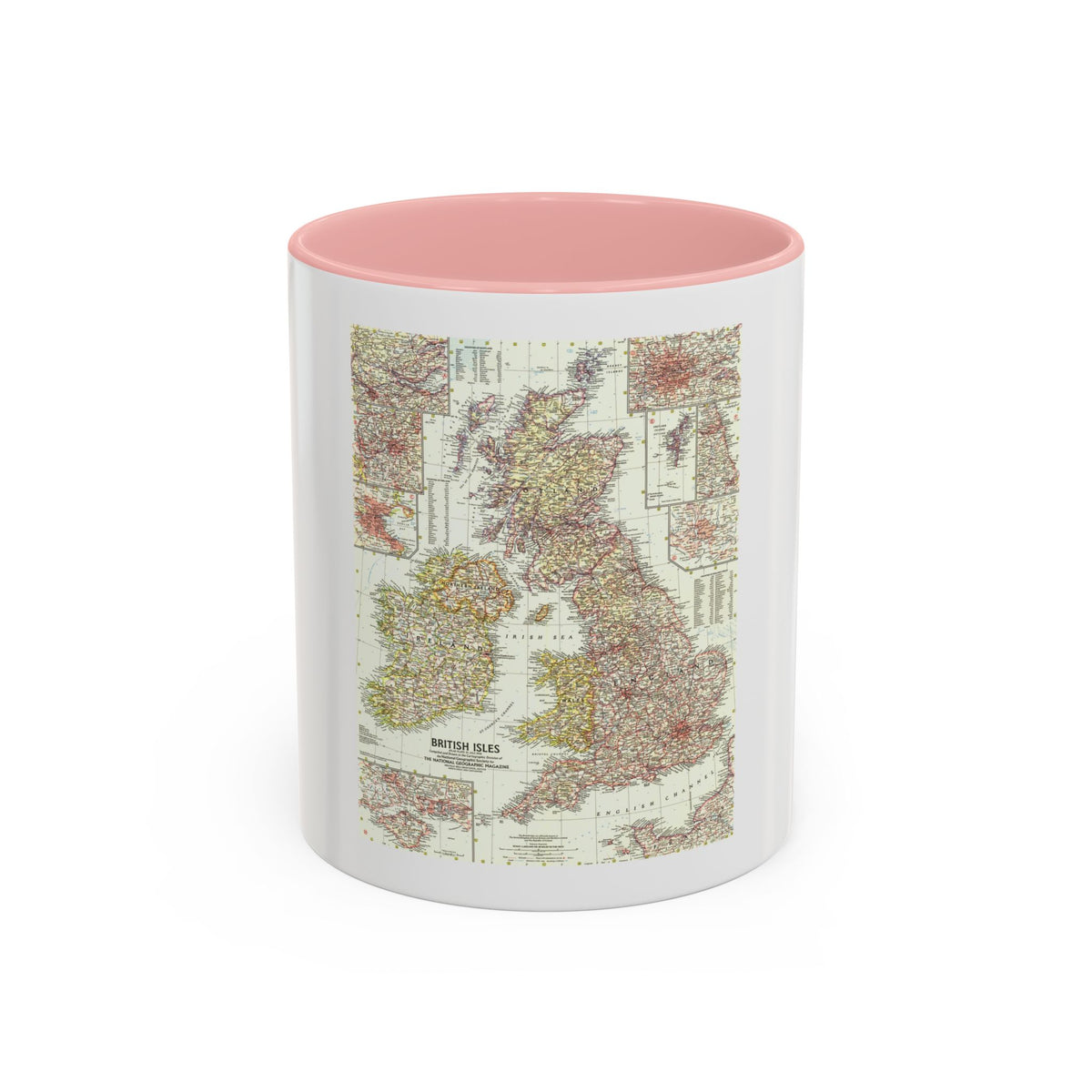 British Isles (1958) (Map) Accent Coffee Mug