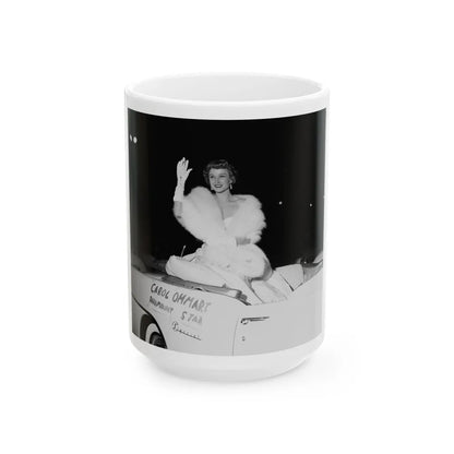 Carol Ohmart #44 (Vintage Female Icon) White Coffee Mug-15oz-Go Mug Yourself