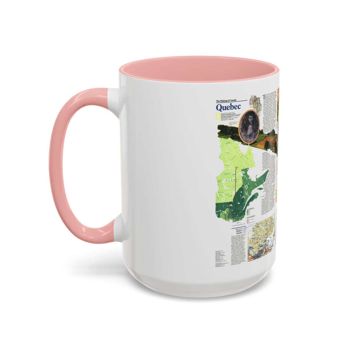 Canada - Quebec 2 (1991) (Map) Accent Coffee Mug