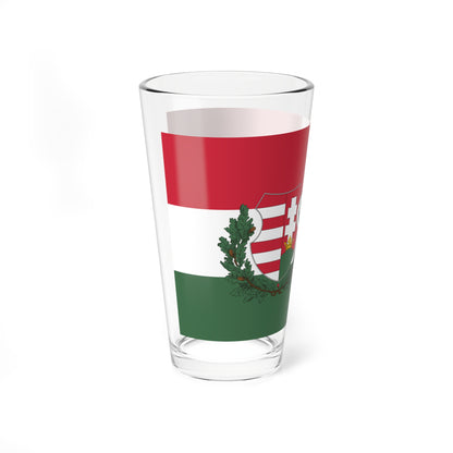 Naval Ensign of Hungary 1946-1948 (Hungary) Pint Glass 16oz