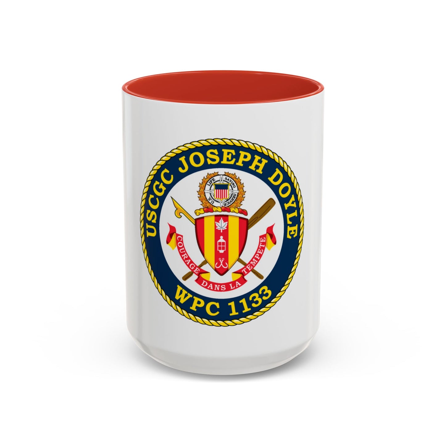 USCG C JOSEPH DOYLE W PC 1133 (U.S. Coast Guard) Accent Coffee Mug