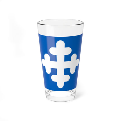 Flag of Taby (Sweden) Pint Glass 16oz