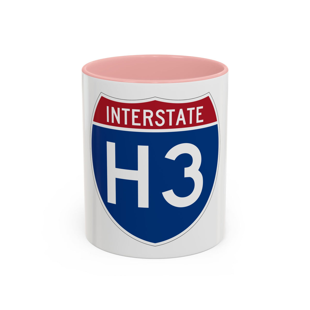 Interstate H3 (U.S. Highways) Accent Coffee Mug