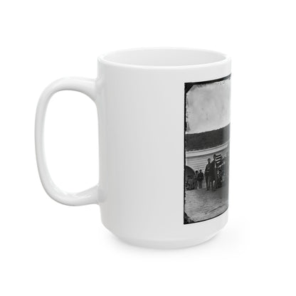 Arlington, Va. Gun Crew Of Company K, 2d New York Artillery, In Fort C.F. Smith (U.S. Civil War) White Coffee Mug