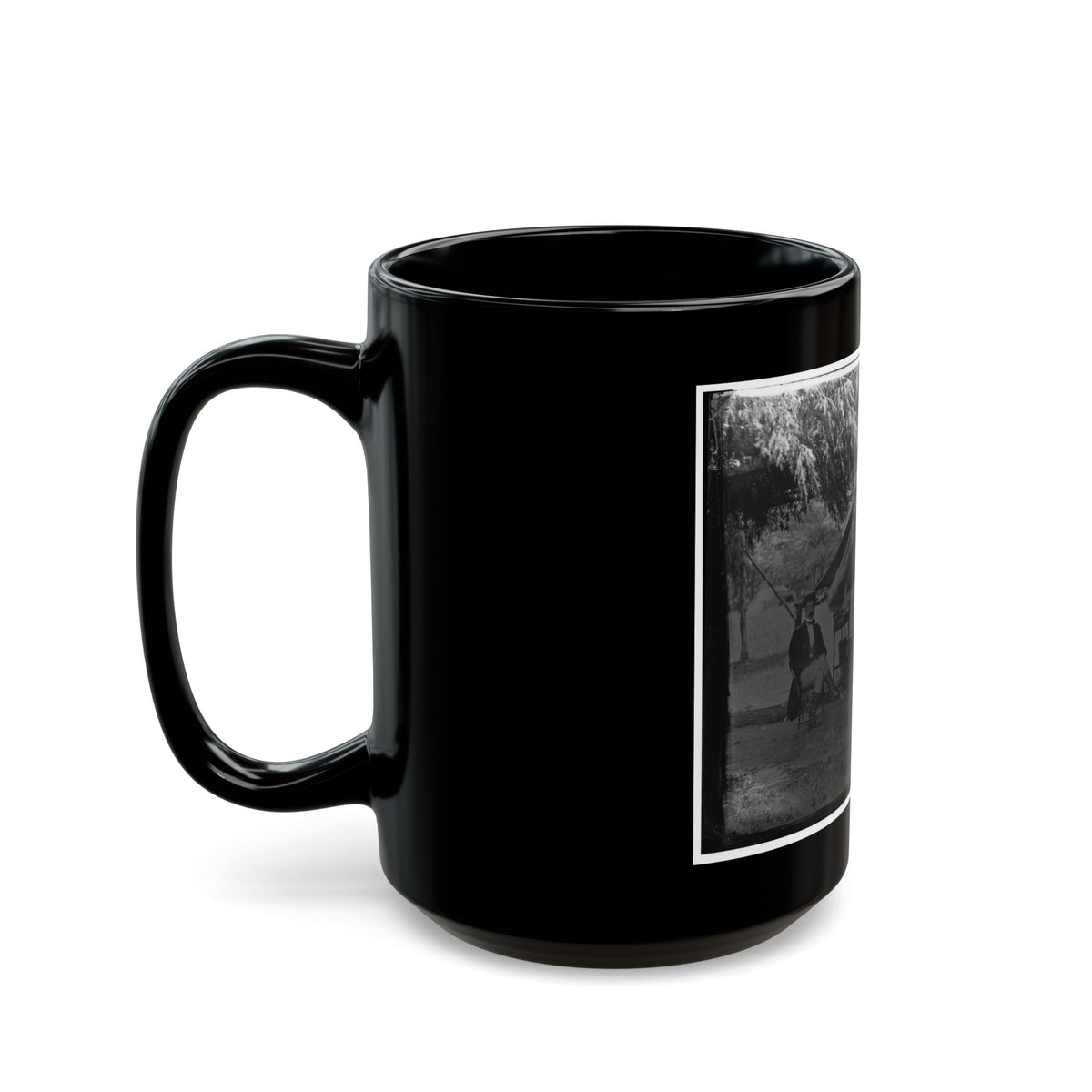 Washington, District Of Columbia. Two Officers Of Gen. Andrew A. Humpreys' Staff (U.S. Civil War) Black Coffee Mug