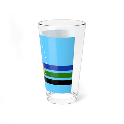 Propuesta de bandera para el Estado Monagas 55 (Venezuela) Pint Glass 16oz