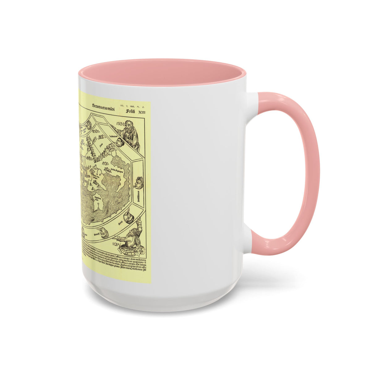 Chronicon Nurembergense Map (1493) (Map) Accent Coffee Mug