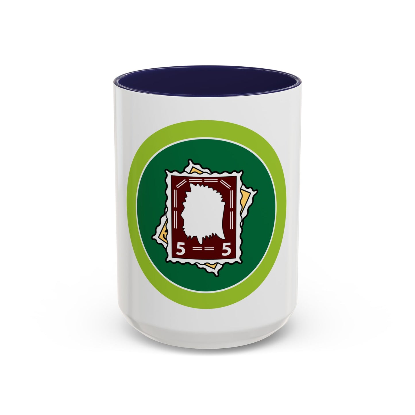 Stamp Collecting (Boy Scout Merit Badge) Accent Coffee Mug